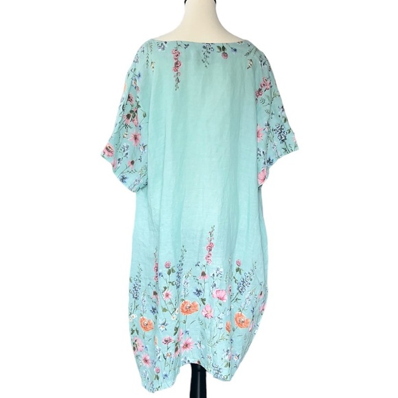 T by Transparente women’s Linen Dress made in Italy Plus Sz 3 - Picture 2 of 15